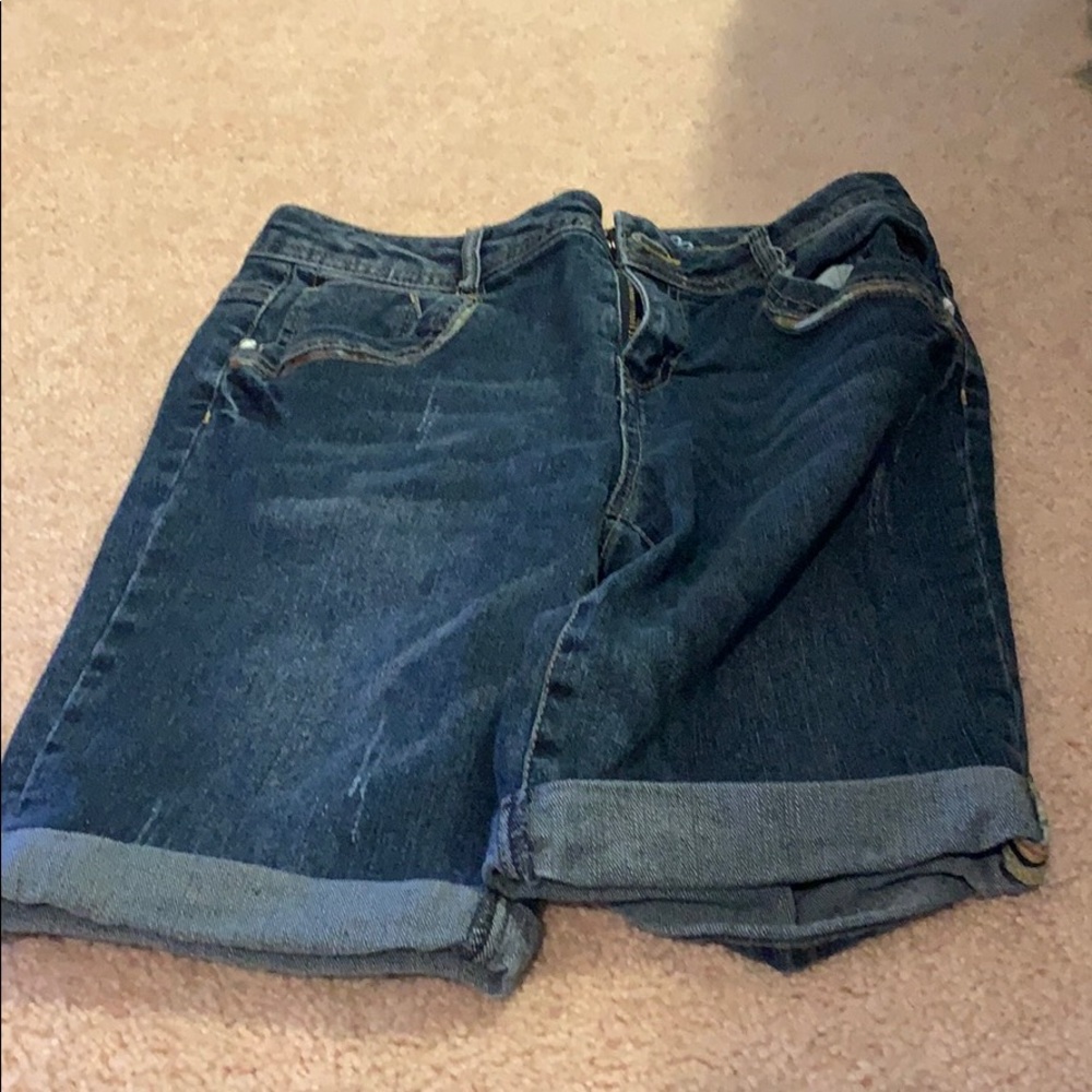 Mudd Girls 14 Medium Wash‎ Denim Bermuda Shorts